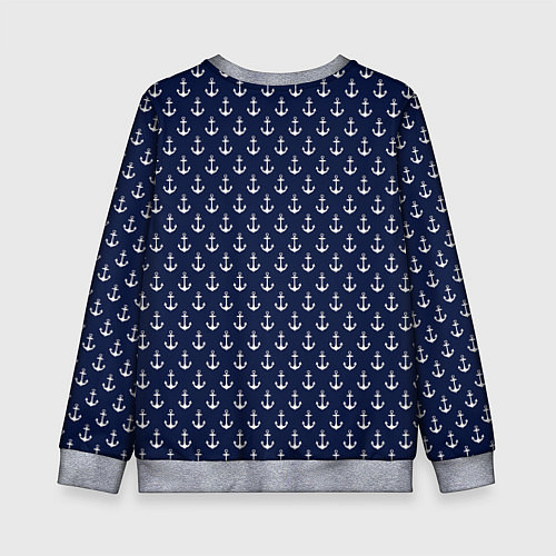 Детский свитшот Морские якоря / 3D-Меланж – фото 2