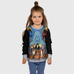 Свитшот детский Dethklok: Heroes, цвет: 3D-меланж — фото 2