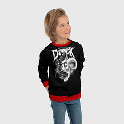Свитшот детский Dethklok: Goat Skull, цвет: 3D-красный — фото 2
