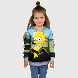 Свитшот детский Mona Liza, цвет: 3D-меланж — фото 2