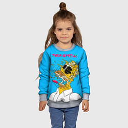 Свитшот детский Trasher Homer, цвет: 3D-меланж — фото 2