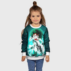 Свитшот детский Моя геройская академия, цвет: 3D-белый — фото 2