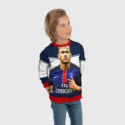 Свитшот детский Neymar: Fly Emirates, цвет: 3D-красный — фото 2