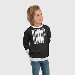 Свитшот детский Hip-Hop Inside, цвет: 3D-белый — фото 2