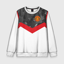 Детский свитшот Man United FC: Grey Polygons