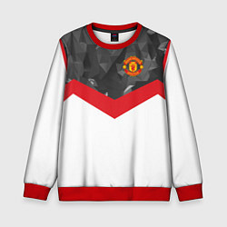 Свитшот детский Man United FC: Grey Polygons, цвет: 3D-красный