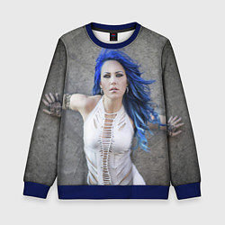 Свитшот детский Arch Enemy: Alissa White-Gluz, цвет: 3D-синий