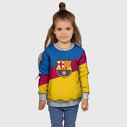 Свитшот детский FC Barcelona 2018 Colors, цвет: 3D-меланж — фото 2