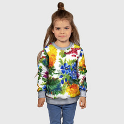 Свитшот детский Summer, цвет: 3D-меланж — фото 2