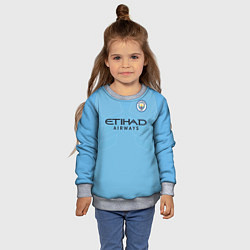 Свитшот детский Man City FC: Sterling Home 17/18, цвет: 3D-меланж — фото 2