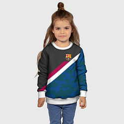 Свитшот детский FC Barcelona: Sport Camo, цвет: 3D-белый — фото 2