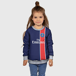 Свитшот детский FC PSG: Original, цвет: 3D-меланж — фото 2