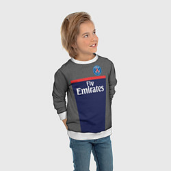 Свитшот детский FC PSG: Fly Emirates, цвет: 3D-белый — фото 2
