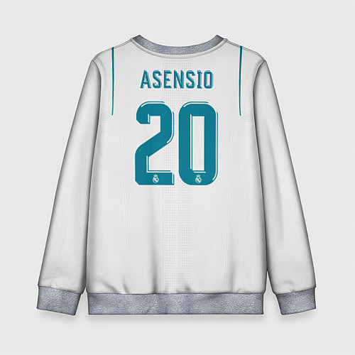 Детский свитшот Real Mardid FC: Asensio Home 17/18 / 3D-Меланж – фото 2