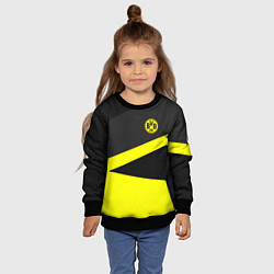 Свитшот детский FC Borussia: Sport Geometry, цвет: 3D-черный — фото 2