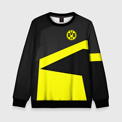 Свитшот детский FC Borussia: Sport Geometry, цвет: 3D-черный
