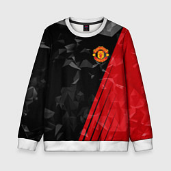 Свитшот детский FC Manchester United: Abstract, цвет: 3D-белый