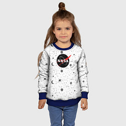 Свитшот детский NASA: Moonlight, цвет: 3D-синий — фото 2