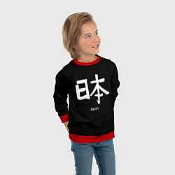 Свитшот детский Symbol Japan: Hieroglyph, цвет: 3D-красный — фото 2