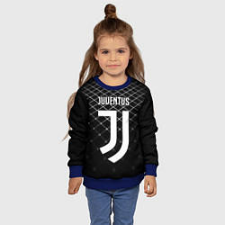 Свитшот детский FC Juventus: Black Lines, цвет: 3D-синий — фото 2
