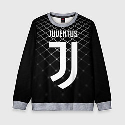 Свитшот детский FC Juventus: Black Lines, цвет: 3D-меланж