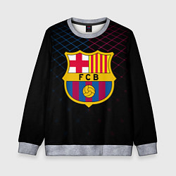 Свитшот детский FC Barcelona Lines, цвет: 3D-меланж