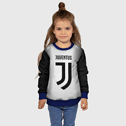 Свитшот детский FC Juventus: Silver Original, цвет: 3D-синий — фото 2