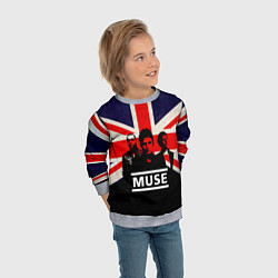 Свитшот детский Muse UK, цвет: 3D-меланж — фото 2