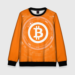 Свитшот детский Bitcoin Tech, цвет: 3D-черный