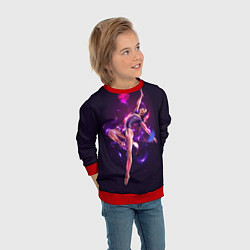 Свитшот детский Neon Dance, цвет: 3D-красный — фото 2