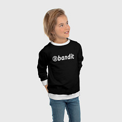 Свитшот детский Bitcoin Bandit, цвет: 3D-белый — фото 2