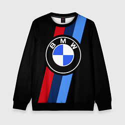 Свитшот детский BMW 2021 M SPORT БМВ М СПОРТ, цвет: 3D-черный