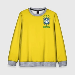 Свитшот детский Сборная Бразилии, цвет: 3D-меланж