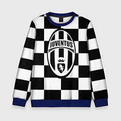 Свитшот детский FC Juventus: W&B Grid, цвет: 3D-синий