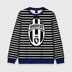 Свитшот детский FC Juventus: Black Lines, цвет: 3D-синий