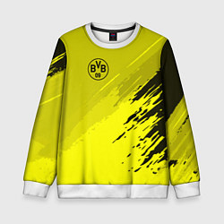 Свитшот детский FC Borussia: Yellow Original, цвет: 3D-белый