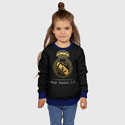 Свитшот детский FC Real Madrid: Gold Edition, цвет: 3D-синий — фото 2