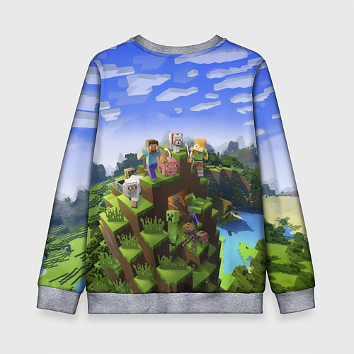 Детский свитшот Майнкрафт: Максим / 3D-Меланж – фото 2