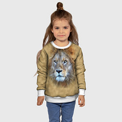 Свитшот детский Песчаный лев, цвет: 3D-белый — фото 2