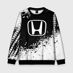 Свитшот детский Honda: Black Spray, цвет: 3D-черный