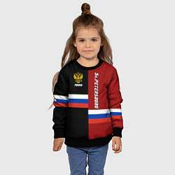 Свитшот детский St.Petersburg, Russia, цвет: 3D-черный — фото 2