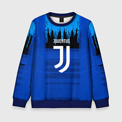 Свитшот детский FC Juventus: Blue Abstract, цвет: 3D-синий