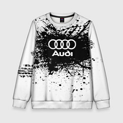 Свитшот детский Audi: Black Spray, цвет: 3D-белый