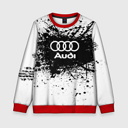 Свитшот детский Audi: Black Spray, цвет: 3D-красный