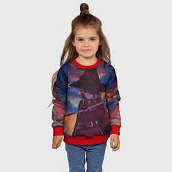 Свитшот детский KonoSuba, цвет: 3D-красный — фото 2