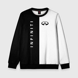 Свитшот детский Infiniti: Black & White, цвет: 3D-черный