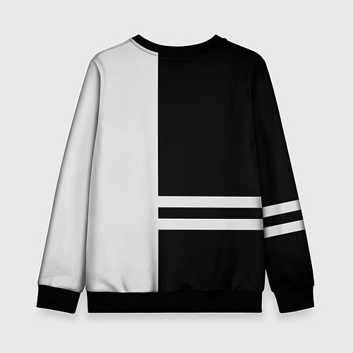 Детский свитшот Infiniti: B&W Lines / 3D-Черный – фото 2