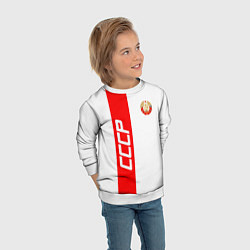 Свитшот детский СССР: White Collection, цвет: 3D-белый — фото 2