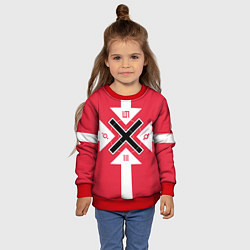 Свитшот детский 30 STM Symbols, цвет: 3D-красный — фото 2