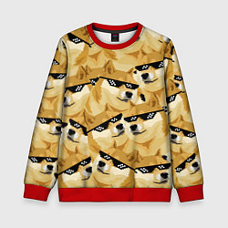 Свитшот детский Doge: Deal with it, цвет: 3D-красный